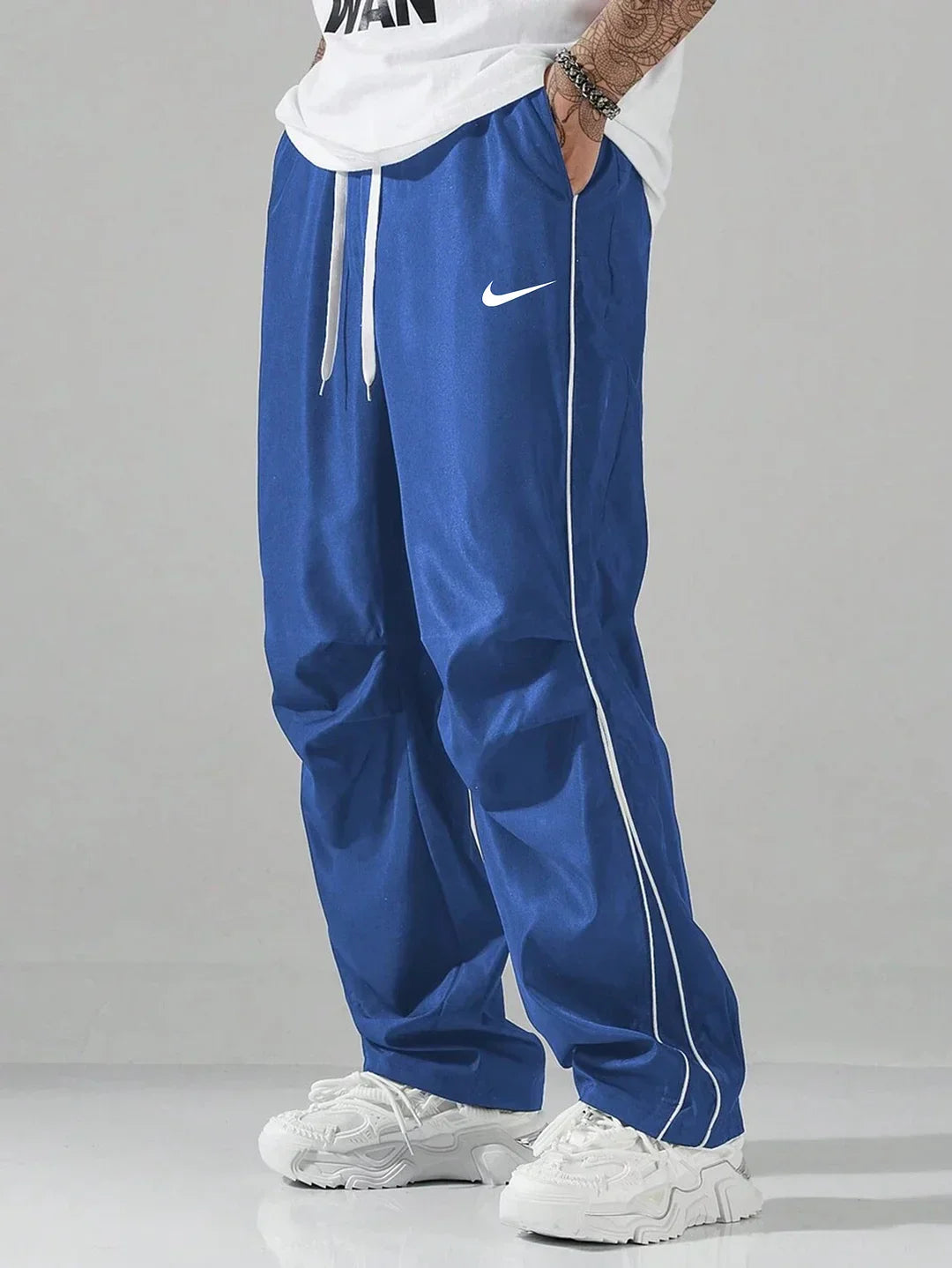 Men's 2025 New Striped Quick-Drying Workwear Sports Trousers