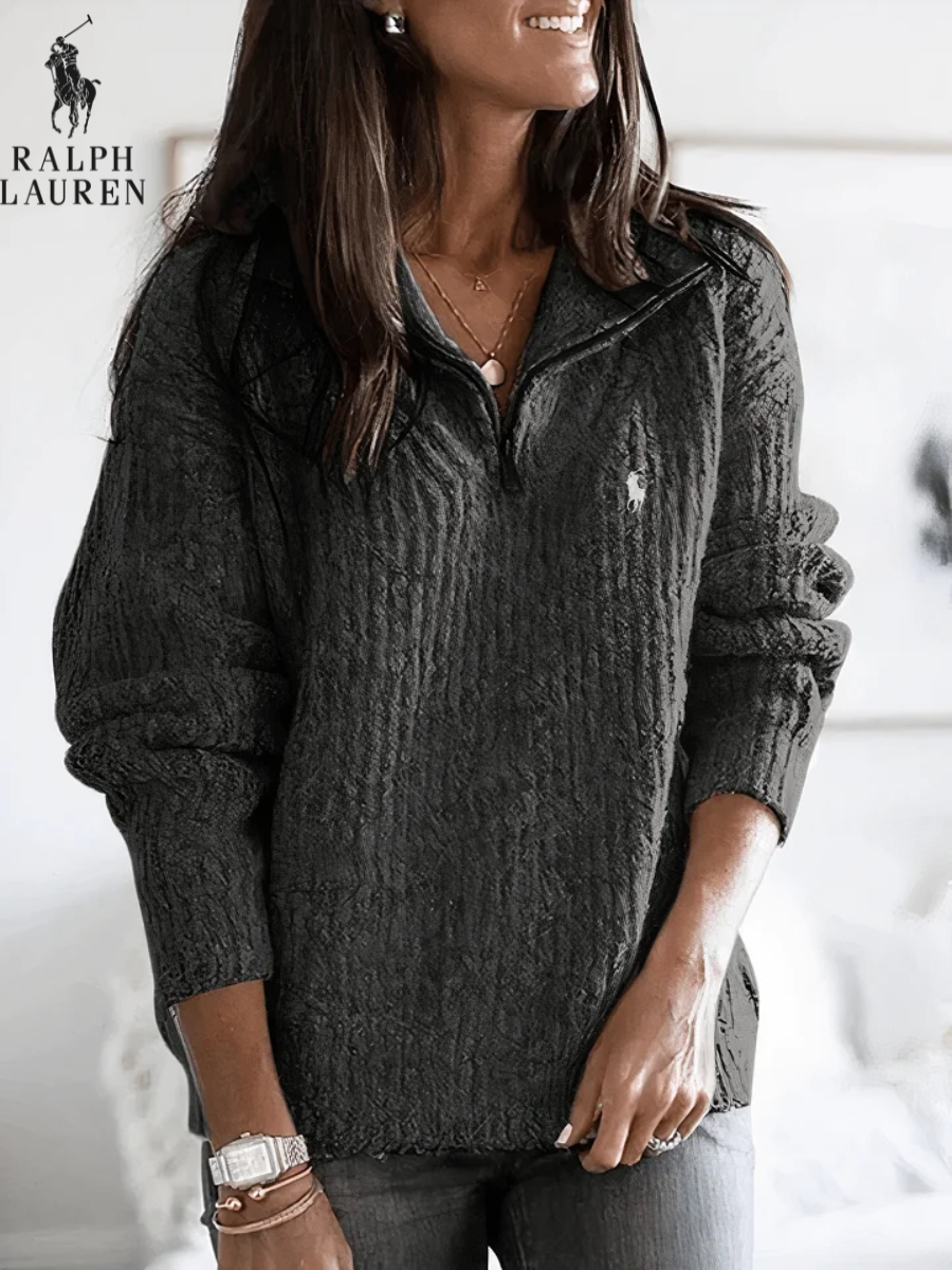 2026 Textured Half-Zip Comfort Top || Clearance Sale