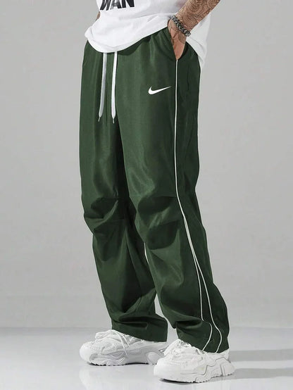 Men's 2025 New Striped Quick-Drying Workwear Sports Trousers