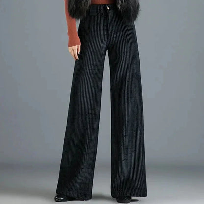 The Verona Velvet Wide-Leg Trousers