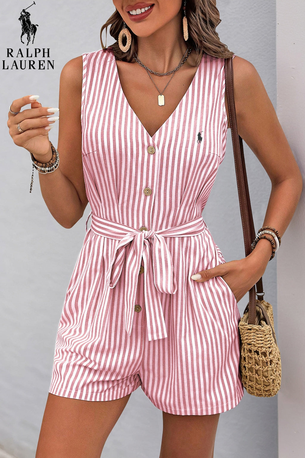 Striped Chic Romper || Clearance Sale