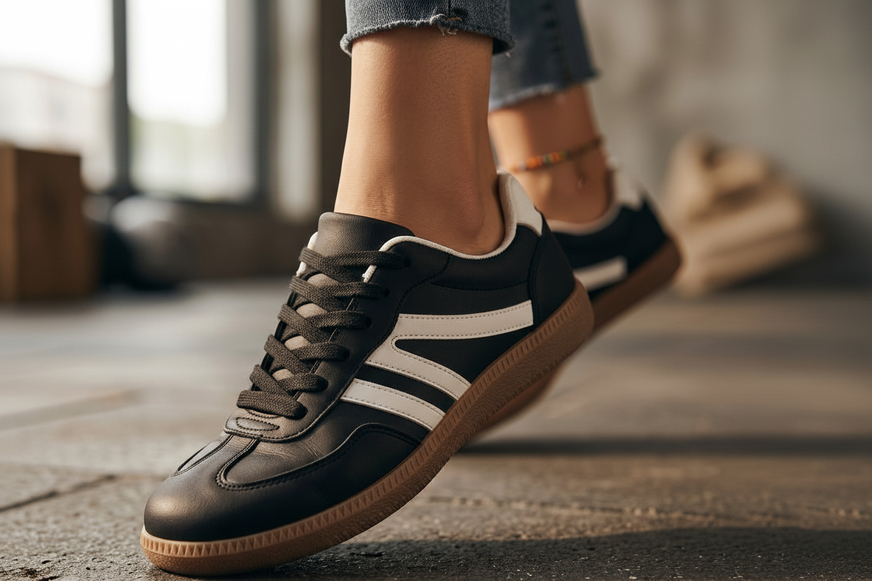 Valencia Orthopedic Stripe Trainers