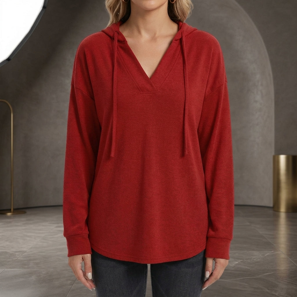 Elena V-Neck Hoodie