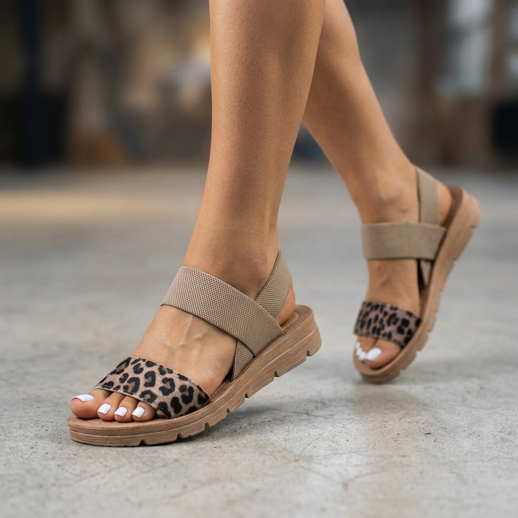 Leopard Orthopedic Sandals