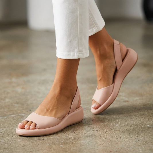 Open-Toe Flat Sandals