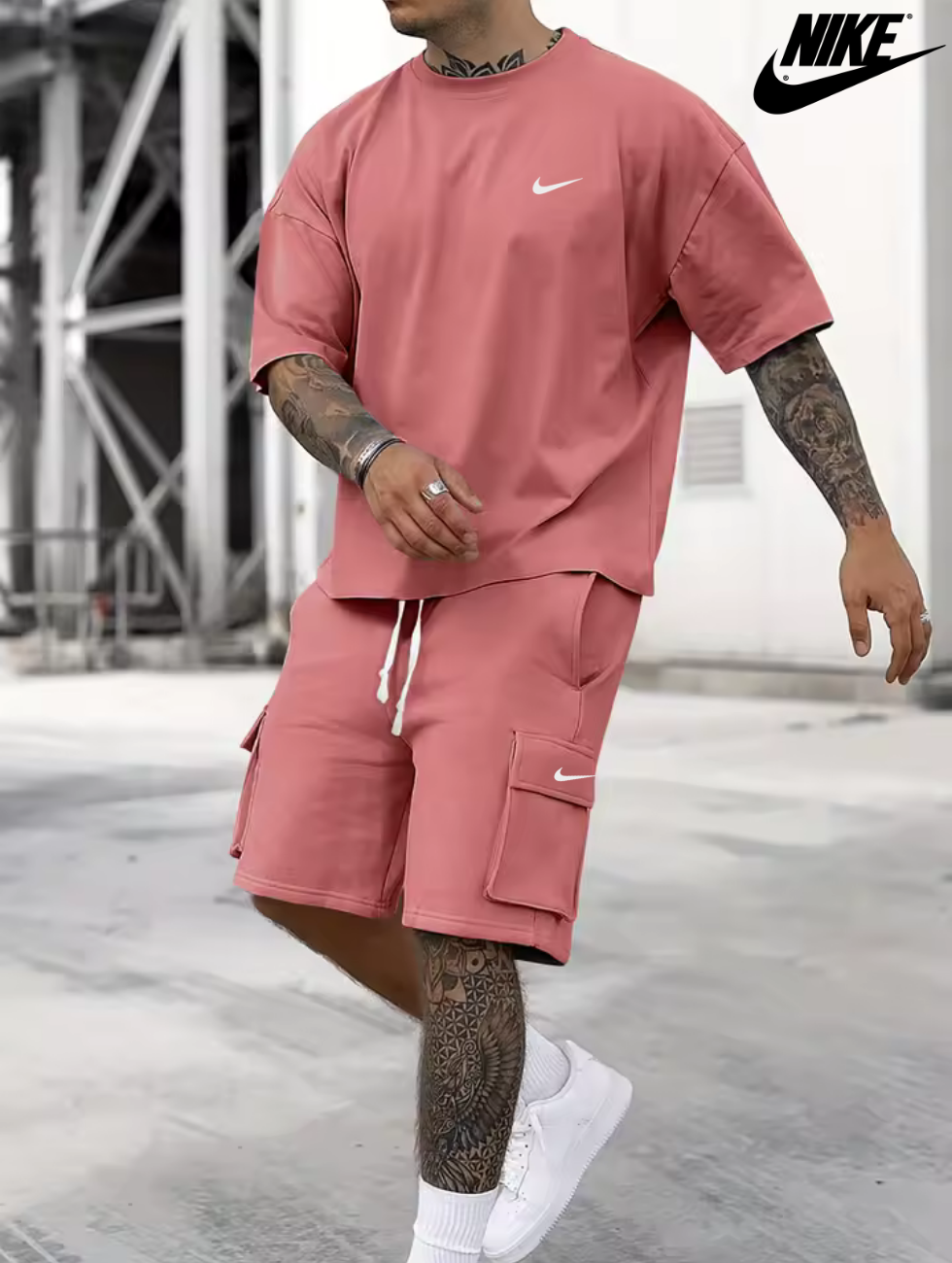 Dusty Rose Utility Two-Piece Set || Clearance Sale
