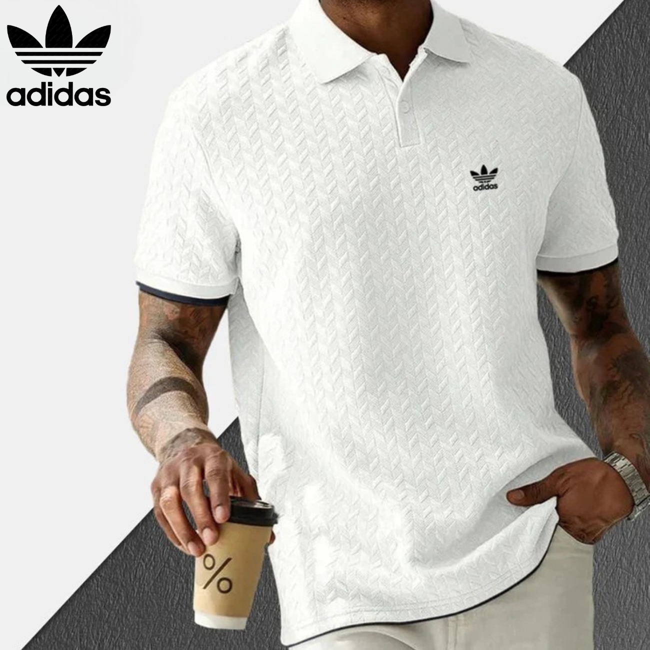 2026 Men's Knitted Textured Polo Shirt || Clearance Sale