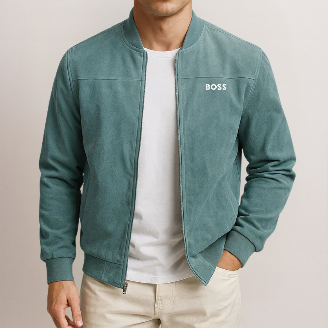 Casual Suede Jacket - SALE PRICE