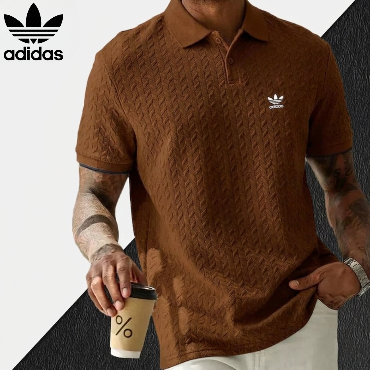 2026 Men's Knitted Textured Polo Shirt || Clearance Sale