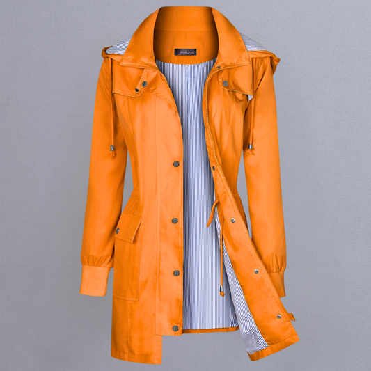 Women’s Lightweight Waterproof Hooded Parka – Windbreaker Coat