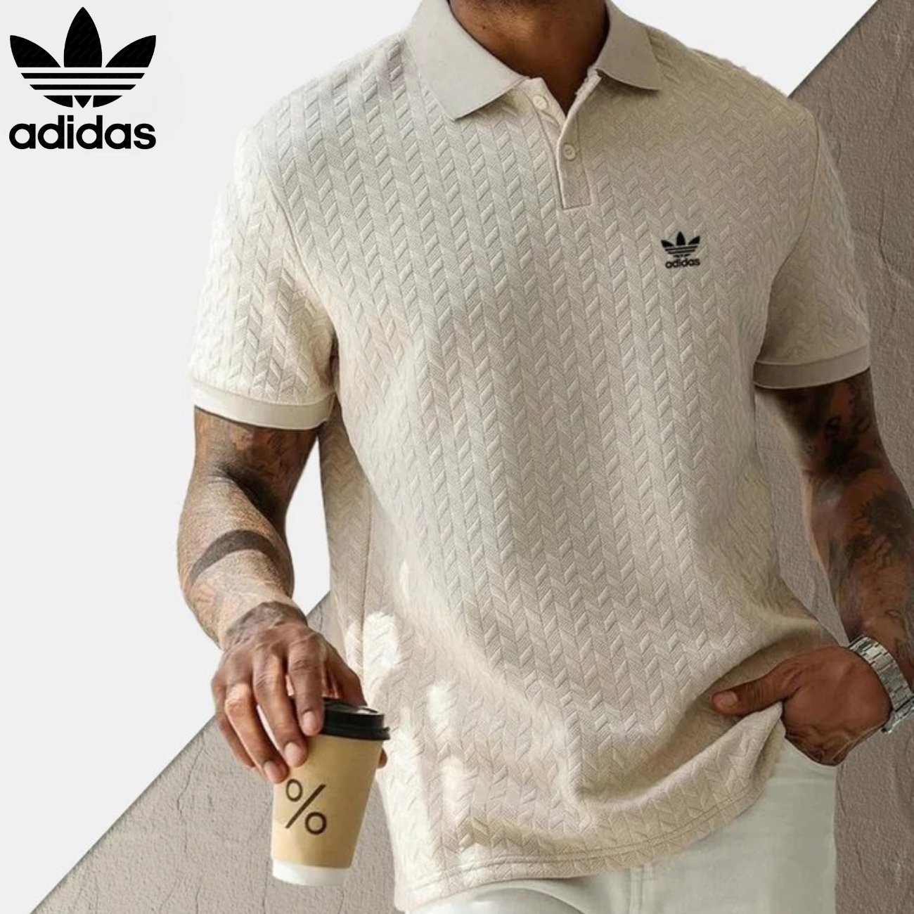 2026 Men's Knitted Textured Polo Shirt || Clearance Sale
