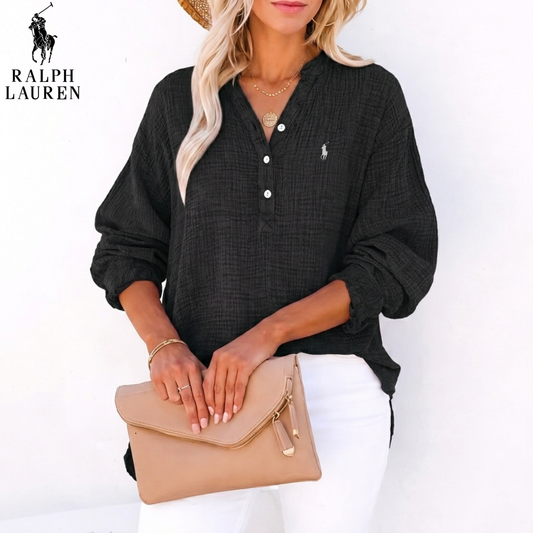 2026 Breezy Linen Crinkle Henley || Clearance Sale