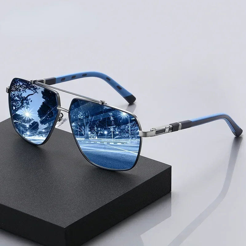 The AeroBlue Titanium-Edge Shades