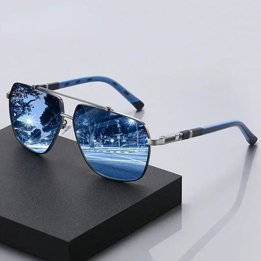 The AeroBlue Titanium-Edge Shades