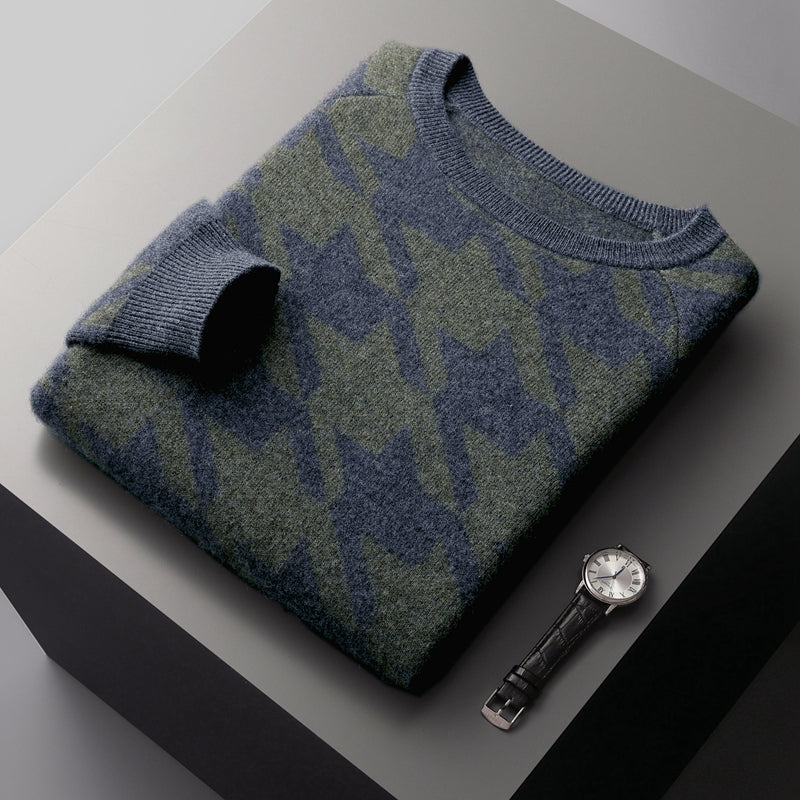 The Aberdeen Shadow Houndstooth Sweater