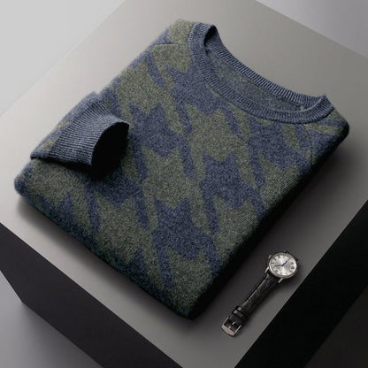 The Aberdeen Shadow Houndstooth Sweater