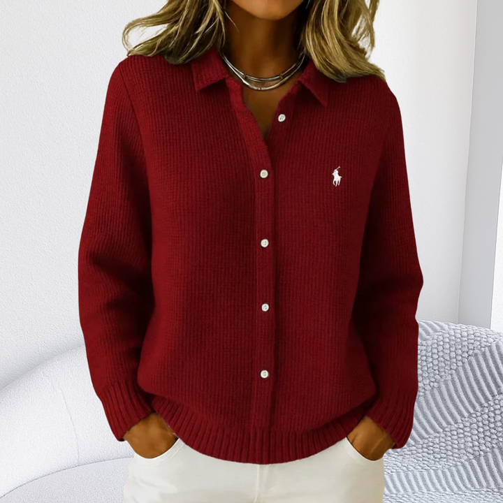 Cozy Rib-Knit Buttoned Cardigan || Clearance Sale