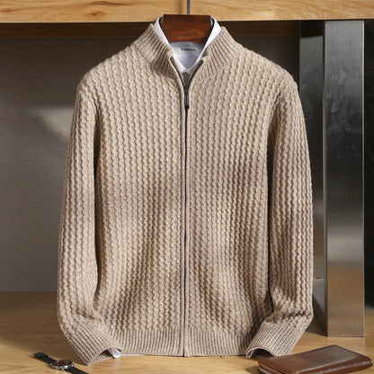 The Alpine Weave Zip Cardigan