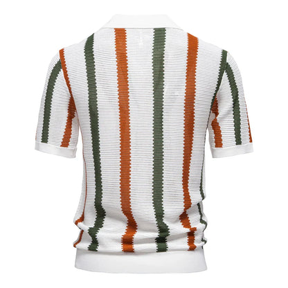 The Riviera Retro Knit Polo
