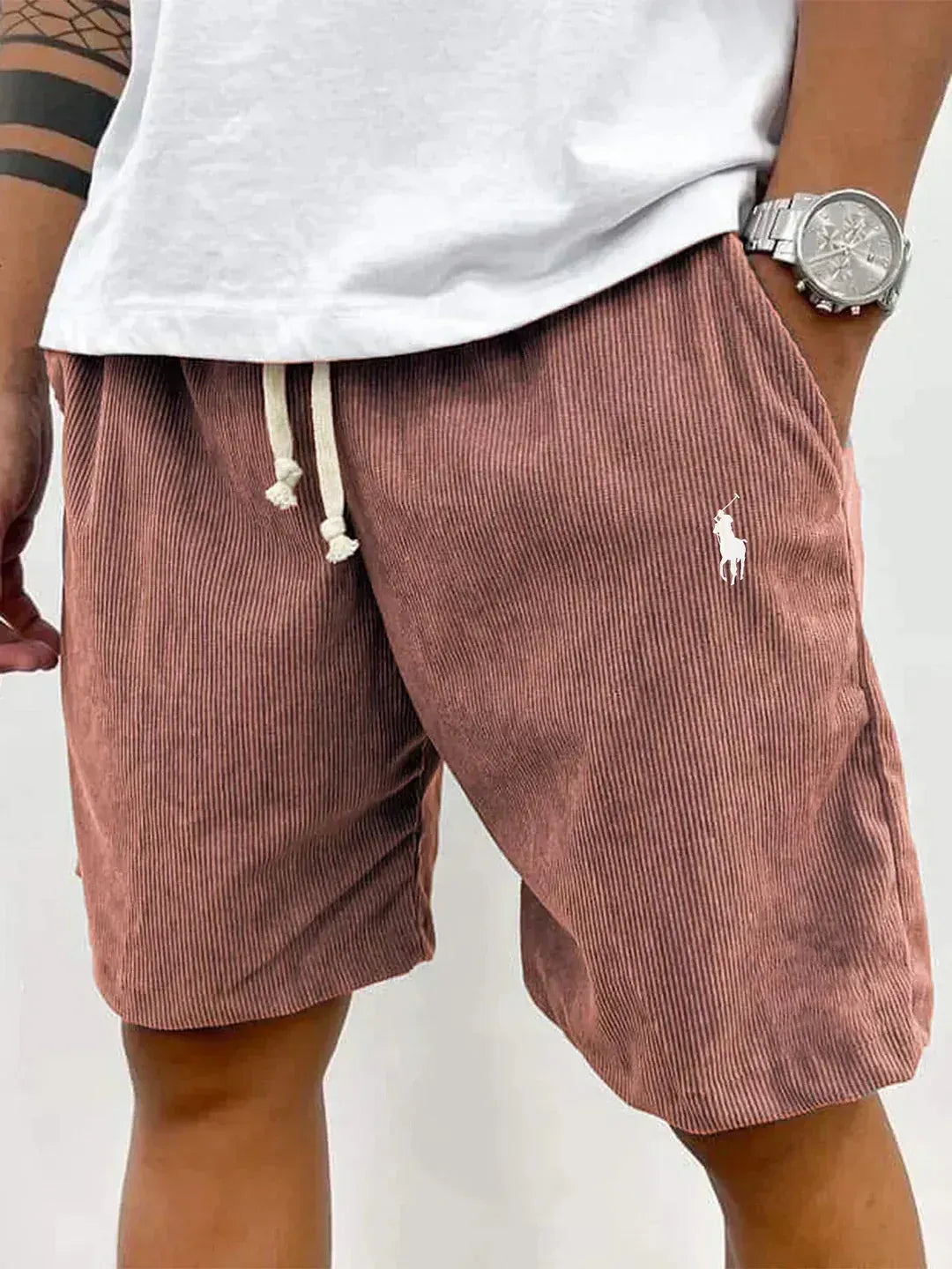 Men’s Textured Drawstring Shorts