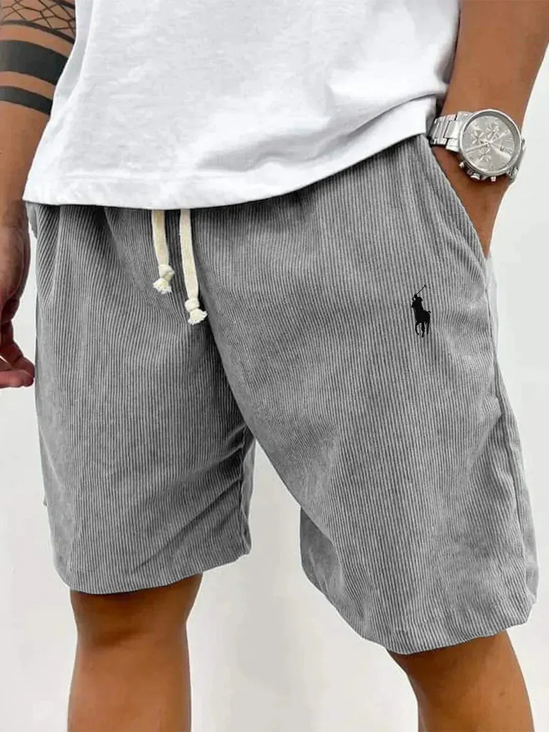 Men’s Textured Drawstring Shorts