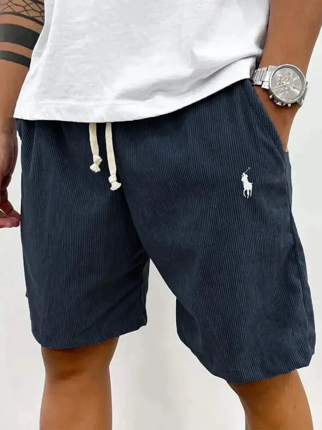 Men’s Textured Drawstring Shorts