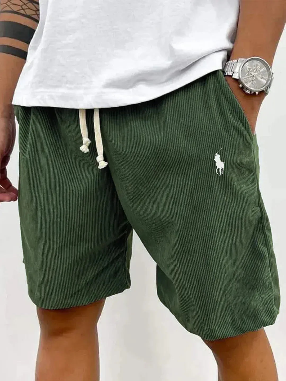 Men’s Textured Drawstring Shorts